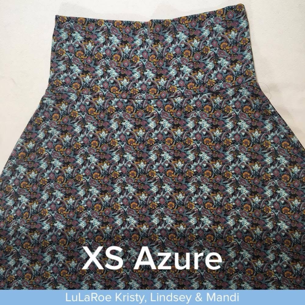 LuLaRoe Women's Azure Floral Skirt - Multicolor